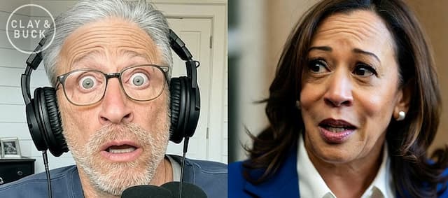 Cover Image for Kamala Still Defends Biden’s Mental Fitness — Even Jon Stewart Isn’t Buying It