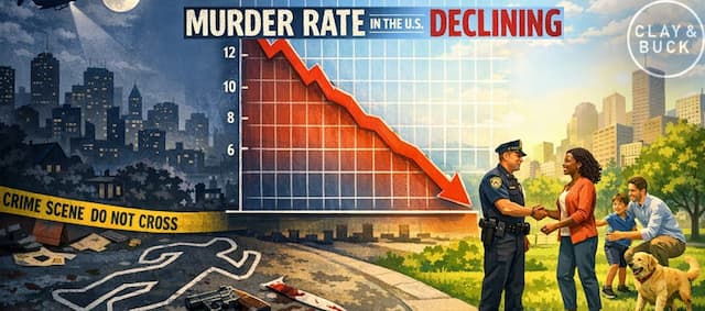 Cover Image for Murder Rate Hits Historic Lows: Why Is This Massive Win Getting Ignored?